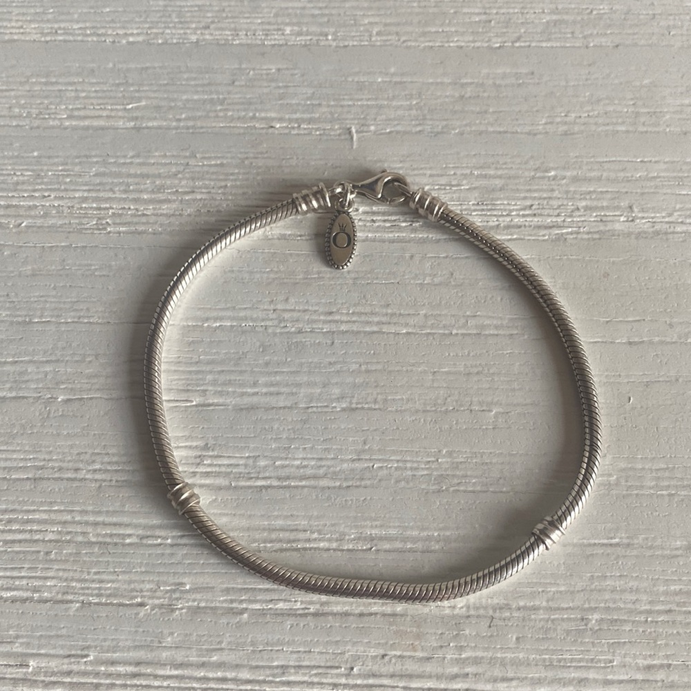 Retired Silver Pandora charm bracelet